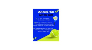 🏓 UNDERBERG PADEL – SAVE THE DATES!