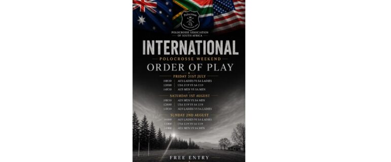 📣 International Polocrosse Weekend – Order of Play 🏇🌍